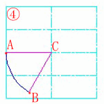 始点、中心、長さ(A)の作図例